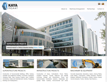 Tablet Screenshot of kayainsaat.com.tr